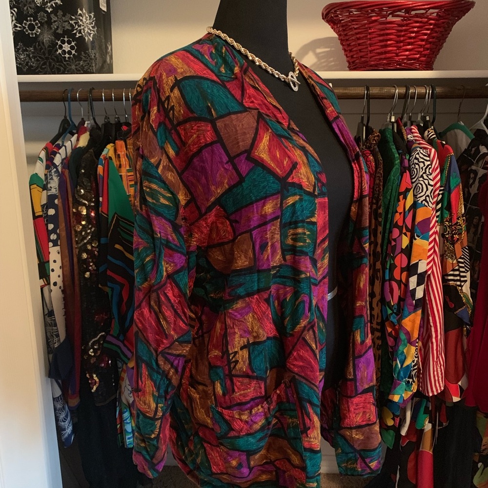 Multicolored Duster Jacket - Picture 2 of 4